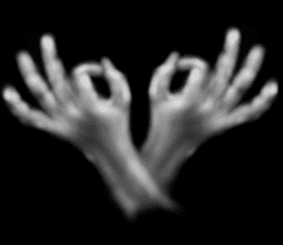 Hand jet black of the darkness sticker #11643136