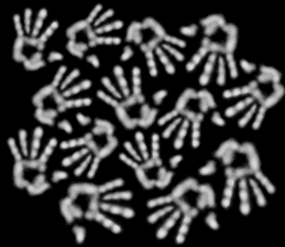 Hand jet black of the darkness sticker #11643142