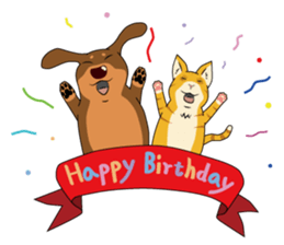 Chocolate and cats apartment sticker #11643242