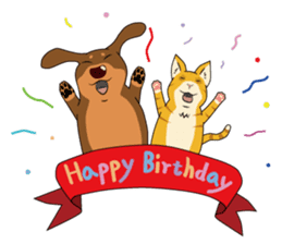 Chocolate and cats apartment sticker #11643242