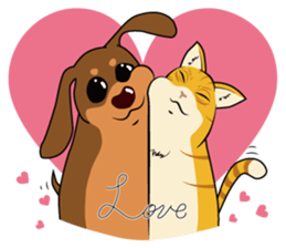 Chocolate and cats apartment sticker #11643243