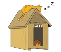 Chocolate and cats apartment sticker #11643244