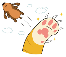 Chocolate and cats apartment sticker #11643245