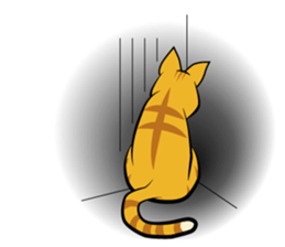 Chocolate and cats apartment sticker #11643257