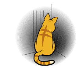 Chocolate and cats apartment sticker #11643257