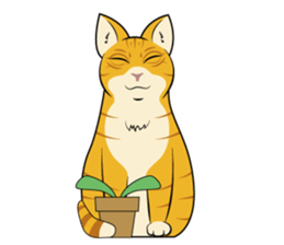 Chocolate and cats apartment sticker #11643259