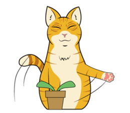 Chocolate and cats apartment sticker #11643260