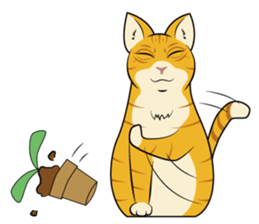 Chocolate and cats apartment sticker #11643261