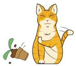 Chocolate and cats apartment sticker #11643261