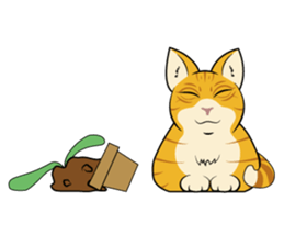 Chocolate and cats apartment sticker #11643262