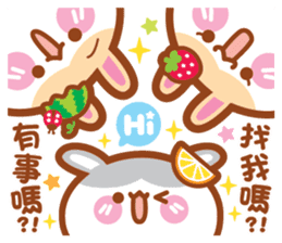 Cherry Mommy 's Rabbits 2 sticker #11643369