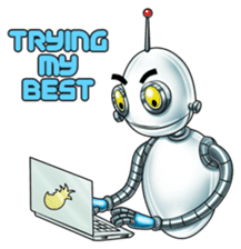 Very First Robot Colleague sticker #11643534