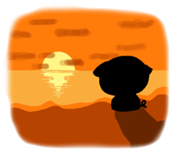 Little pig "Mee" and little chick "Key" sticker #11643638