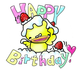 Little pig "Mee" and little chick "Key" sticker #11643652