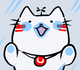 Helicopter Cat Nucchie 2 sticker #11643990