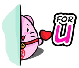 Pinky Maneki Neko - God of Love sticker #11644033