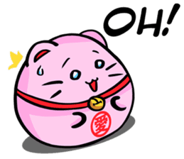 Pinky Maneki Neko - God of Love sticker #11644040