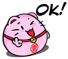 Pinky Maneki Neko - God of Love sticker #11644052