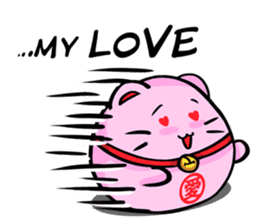 Pinky Maneki Neko - God of Love sticker #11644055