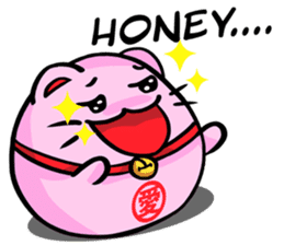 Pinky Maneki Neko - God of Love sticker #11644060