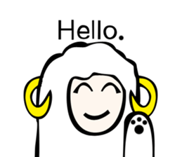 Sheep action sticker sticker #11644272