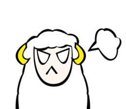 Sheep action sticker sticker #11644274