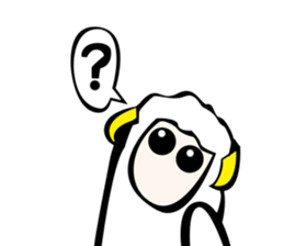 Sheep action sticker sticker #11644276