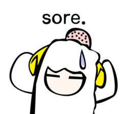 Sheep action sticker sticker #11644278