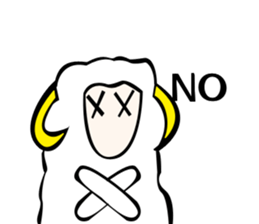 Sheep action sticker sticker #11644280