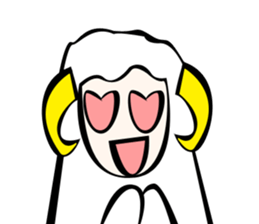 Sheep action sticker sticker #11644283