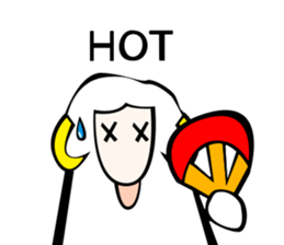 Sheep action sticker sticker #11644285