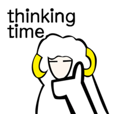 Sheep action sticker sticker #11644286