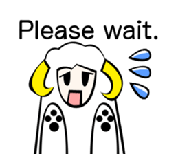Sheep action sticker sticker #11644288