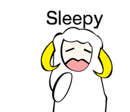 Sheep action sticker sticker #11644289