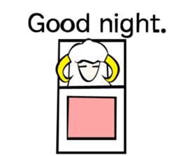 Sheep action sticker sticker #11644290