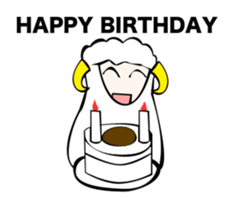 Sheep action sticker sticker #11644291