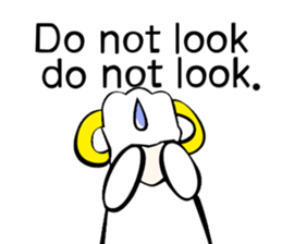 Sheep action sticker sticker #11644292