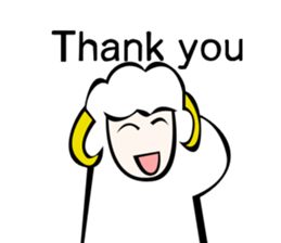 Sheep action sticker sticker #11644296