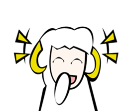 Sheep action sticker sticker #11644298