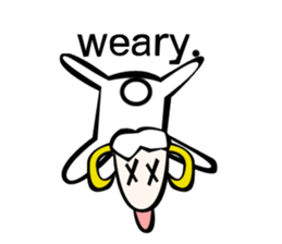 Sheep action sticker sticker #11644299