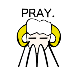 Sheep action sticker sticker #11644300