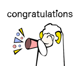 Sheep action sticker sticker #11644302