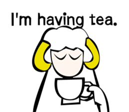 Sheep action sticker sticker #11644303