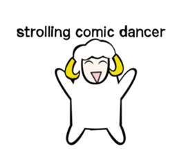 Sheep action sticker sticker #11644305