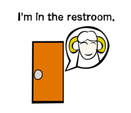 Sheep action sticker sticker #11644309