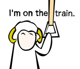 Sheep action sticker sticker #11644311