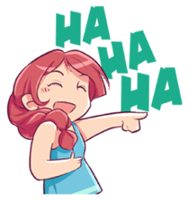 Adorable girl (Eng) sticker #11644633
