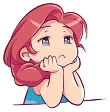 Adorable girl (Eng) sticker #11644637