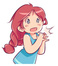Adorable girl (Eng) sticker #11644642