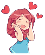 Adorable girl (Eng) sticker #11644644